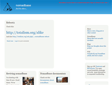 Tablet Screenshot of nomadbase.org